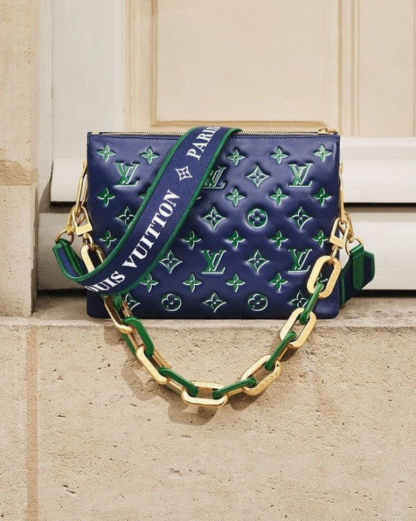 LV Coussin Bag With OG Box & Dust Bag (Navy Green - 896)