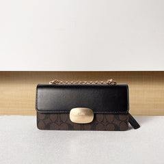 Eliza Premium Crossbody Sling Bag With OG Magnetic Gift Box & Dust Bag (Black_Brown-915)